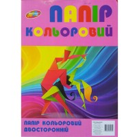 Папір кольоровий А4 9 аркушів, офсет двосторонній малин.