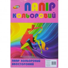 Папір кольоровий А4 9 аркушів, офсет двосторонній малин.