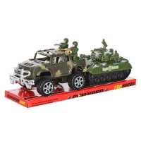 Джип інерційний, танк, солдатики 34-12,5-11 см. 333