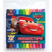 Фломастери 12 кол. "Cars"