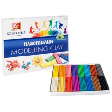 Пластилін "Класика" 16 кол. 320 г 20С1329-08, зі стеком