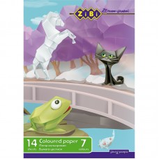 Папір кольоровий, А4, 14 аркушів, 7 кольорів, KIDS Line