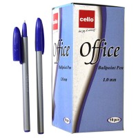 Ручка масляна, синя, Office Cello, Імп