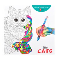Розмальовка антистрес "I like cats"