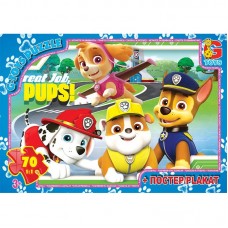 Пазли "Paw Patrol" (Цуценячий патруль), 70 ел. PW0841 