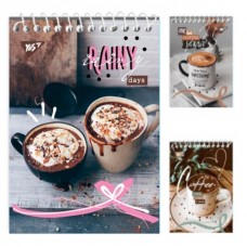 Зошит для записів А7/80 од.спіраль "COFFEE" YES