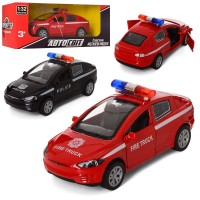 Машинка АвтоСвіт, метал, інерційна, поліція AS-2102