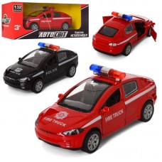 Машинка АвтоСвіт, метал, інерційна, поліція AS-2102