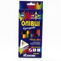 Олівці кольор. двостор. "Профі-Арт" 24кол. J.Otten С12-24 