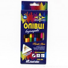 Олівці кольор. двостор. "Профі-Арт" 24кол. J.Otten С12-24 