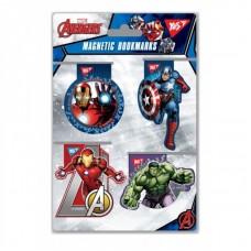 Закладки магнітні YES "Marvel", висікання, 4шт