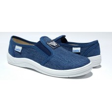 Сліпони Віктор3 джинс синя резинка Waldi 297-495