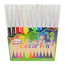 Фломастери PVC 12цв, білий ковпачок