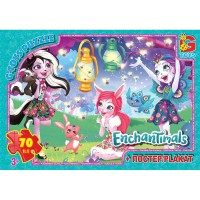 Пазли ТМ "G-Toys "Enchantimals", 70 ел.