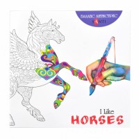 Розмальовка антистрес "I like horses