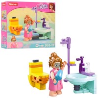 Конструктор "Girls Dream": ванна кімната, фігурка, 50 дет. M38-B0800A