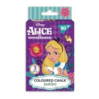 Крейда YES кольорова JUMBO, 3 шт. "Alice"
