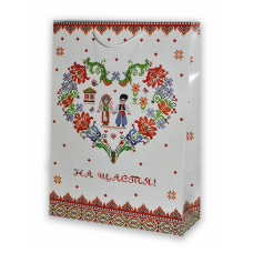 Пакет 32*26*10 "На щастя", вишивка