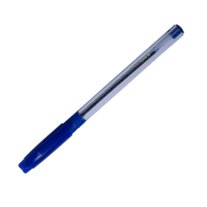 Ручка масляна SlideGrip, синя (з гум. грипом) прозор 8351