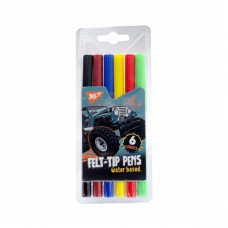 Фломастери YES 6 кольорів "Off Road"