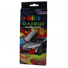 Олівці пластик. "Sportcar" 12 кол., у картоні, європ. J. Otten 1051CC-12