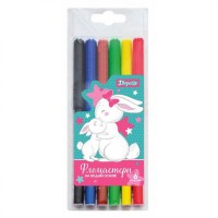 Фломастери 1Вересня 6 кольорів "Bunny"
