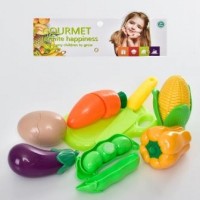 Продукти BC8824 на липучці, овочі 5 шт., яйце, дощечка, ніж