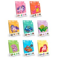 Пазли Ponies 4 шт PFK- 09 рожевий фон