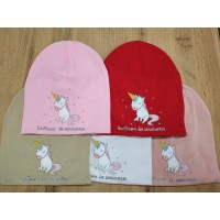 Шапка дитяча Believe in unicorn подвійна трикотаж 52-54 см