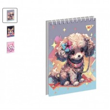 Блокнот для записів YES А7/80 од.спіраль Anime pets