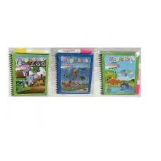Книжка для малювання 826P на пружині, маркер, 3 види, кул., 15,5-18,5-2 см.