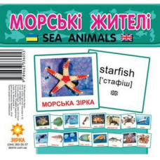 Картки. Морські жителі. Зірка
